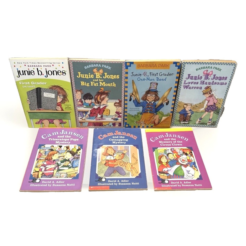 Junie B Jones & Cam Jensen Books Barbara Park Chapter Books Young Reader LOT VTG